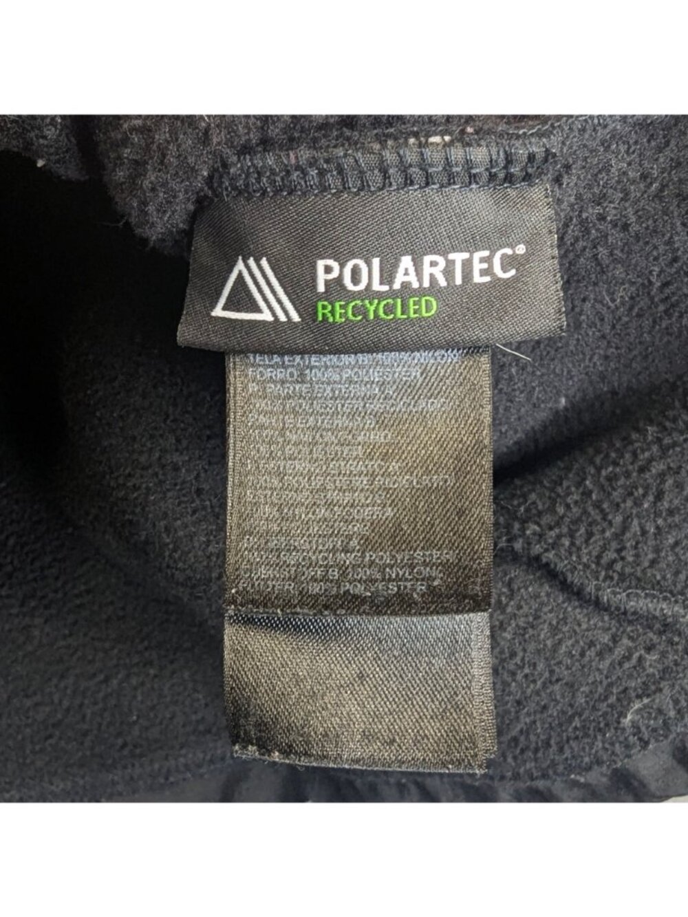 The North Face Womens Large Denali Jacket Black Fleece Polartec Nylon Full Zip - Picture 4 of 7